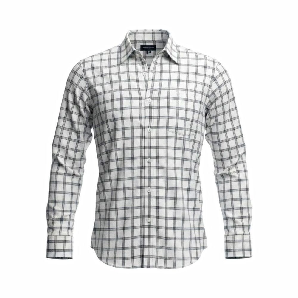 Banana Republic Mens XXL 2XL Slim Fit Wrinkle Resistant Plaid Dress Shirt Button